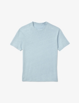 Sandro Logo T-shirt In Bleus