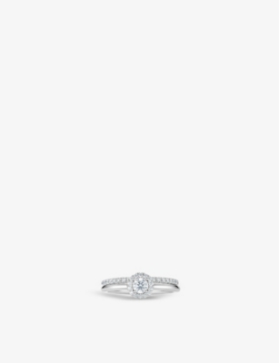 De Beers Jewellers My First De Beers Aura Solitaire Diamond Ring