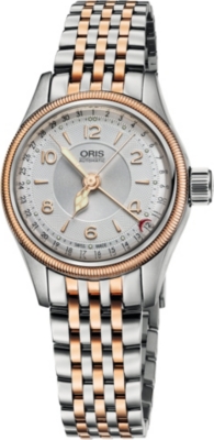 ORIS   4361 07 8 14 32 Big Crown Original rose gold plated stainless steel watch