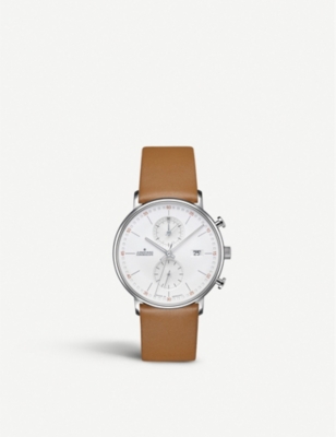 JUNGHANS 041 4774.00 Form C stainless steel and leather