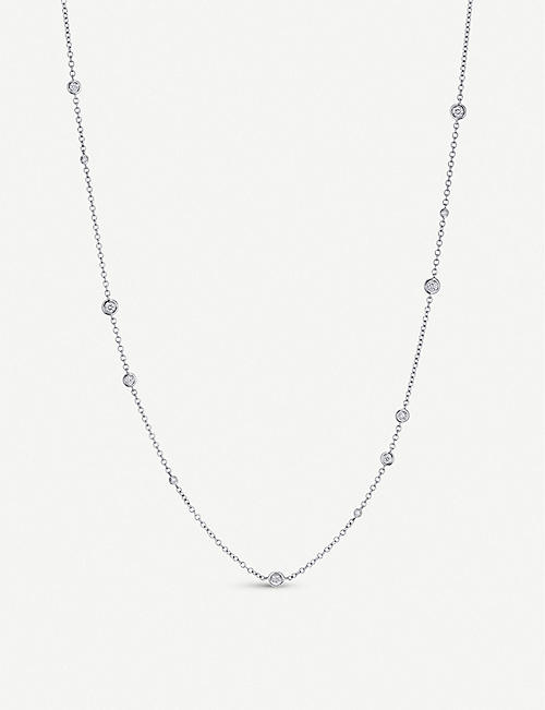 BUCHERER FINE JEWELLERY: Floating Diamonds 18ct white-gold and diamond necklace