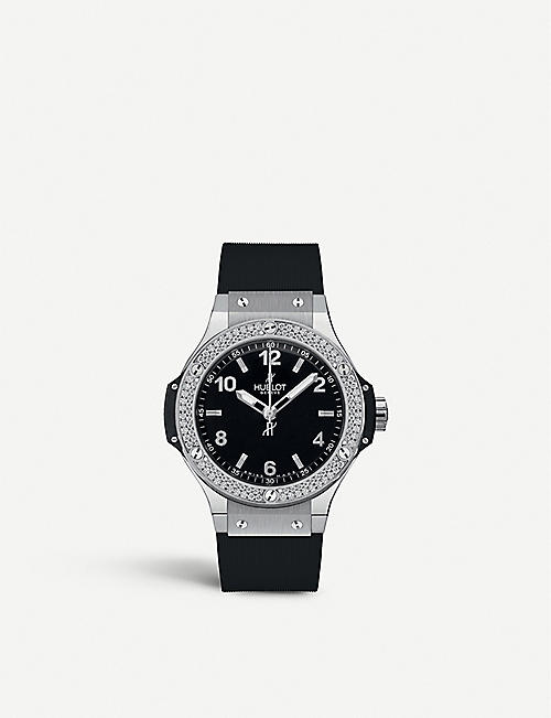 HUBLOT: 361.SX.1270.RX.1104 big bang steel diamonds watch
