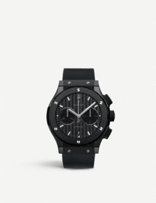 Shop Hublot Men's 521.cm.1771.rx Classic Fusion Ceramic Chronograph Watch In Black