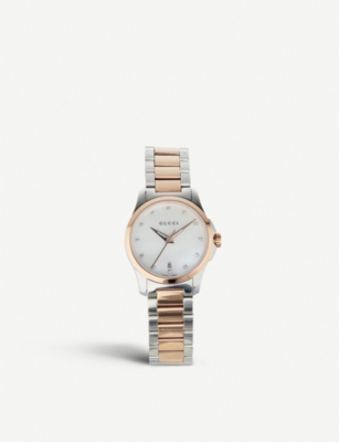 G Timeless mother-of-pearl watch 