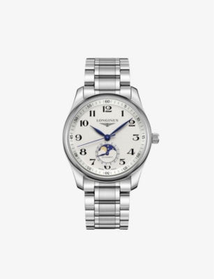 LONGINES: L29094786 Master stainless steel moon phase automatic watch