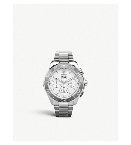 TAG HEUER CAY211YBA0926 AQUARACER FINE-BRUSHED AUTOMATIC CHRONOGRAPH WATCH