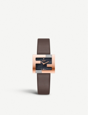 fendi leather watch