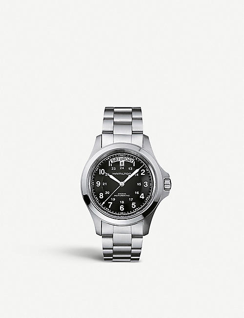 HAMILTON: H64455133 King Auto stainless steel watch