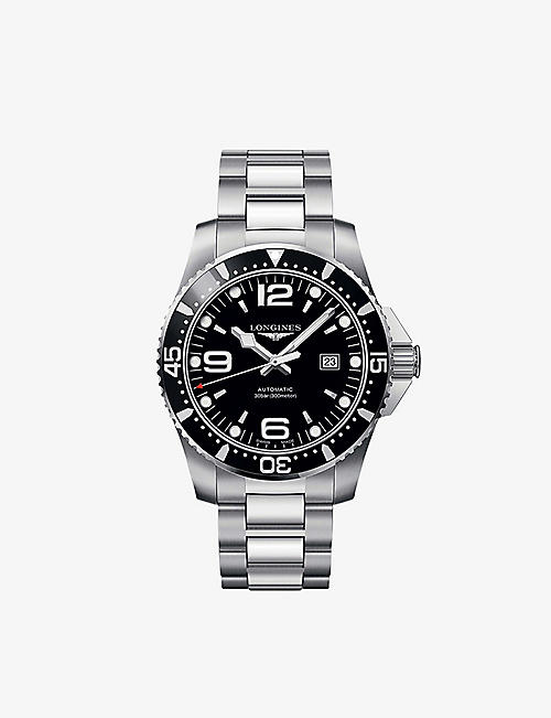 LONGINES: L38414566 Hydroconquest steel watch
