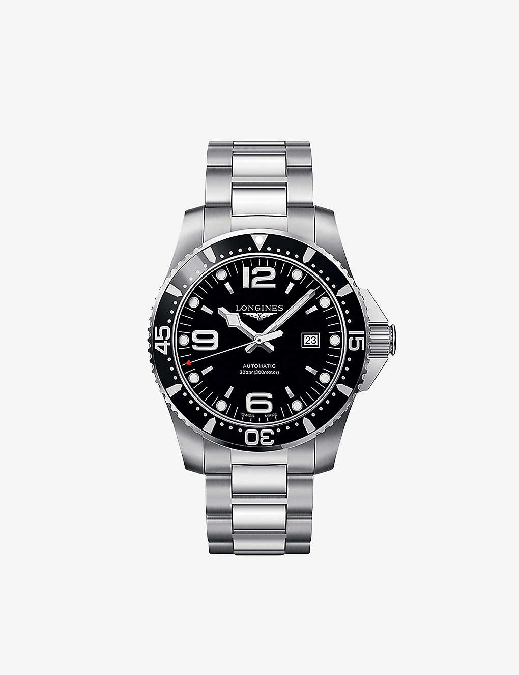 Longines L38414566 Hydroconquest Steel Watch In Silver