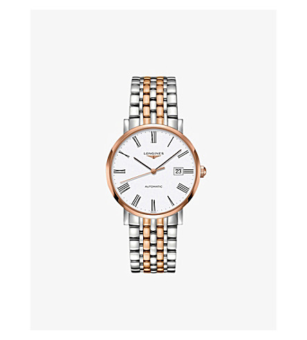 Longines L4.910.5.11.7 Elegant rose gold and stainless steel watch
