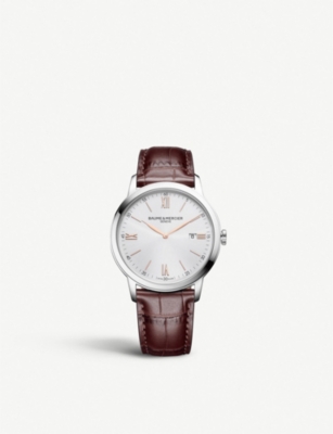 BAUME MERCIER M0A10415 Classima stainless steel and leather