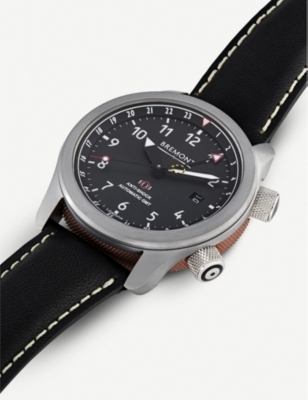 Bremont Mbiii Bz Martin Baker Stainless Steel Adn Leather Watch Selfridges Com