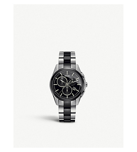 Rado R32038152 HyperChrome Chronograph stainless steel and ceramic watch