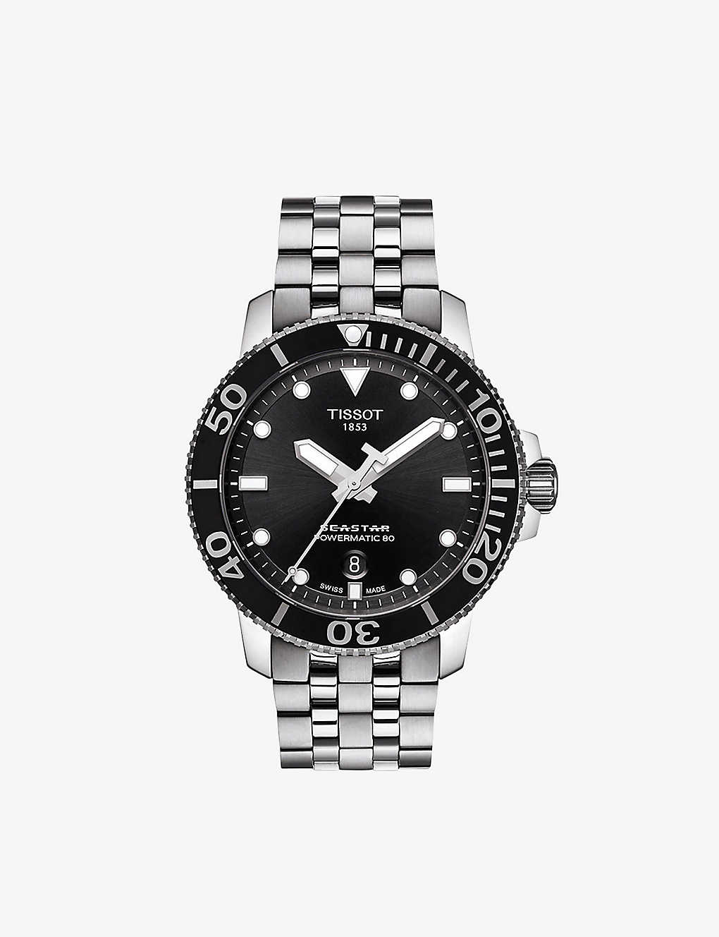 Tissot Mens Silver T120.407.11.051.00 Seastar 1000 Stainless Steel Watch