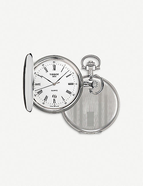 TISSOT: T83.6.553.13 Savonnette stainless steel pocket watch