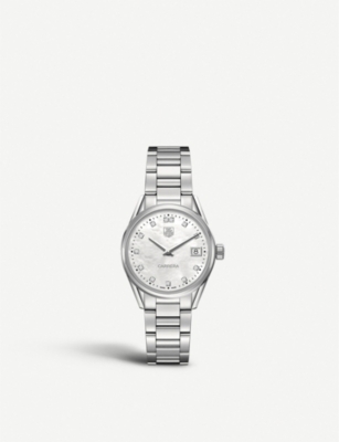 TAG HEUER War1314.ba0773 Carrera stainless steel and mother of