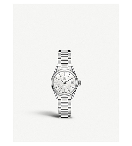 Tag Heuer WAR2411.ba0770 Carrera stainless steel and mother-of-pearl watch
