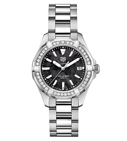 Tag Heuer WAY131P.BA0748 Aquaracer stainless steel and diamond watch
