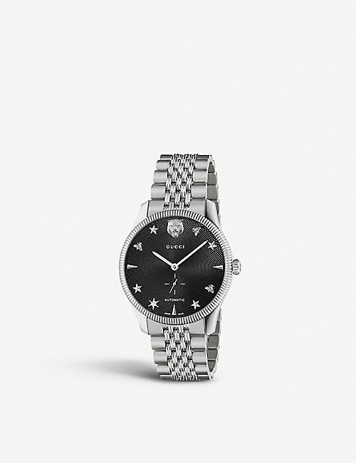 GUCCI: YA126353 G-Timeless stainless steel watch