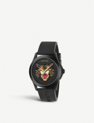 revenge Pith Snazzy GUCCI - YA1264021 G-Timeless stainless steel and rubber watch |  Selfridges.com
