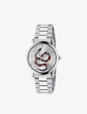 Gucci Ya1264076 G-timeless Stainless Steel Bracelet Watch