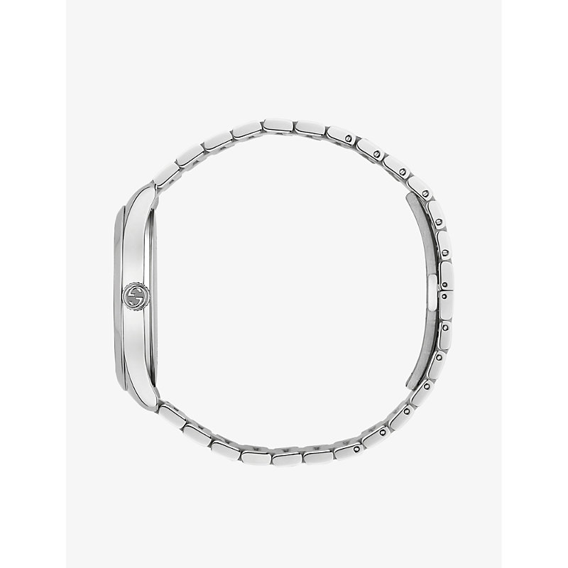 Shop Gucci Womens Silver (silver) Ya1264126 G-timeless Strainless Steel Watch