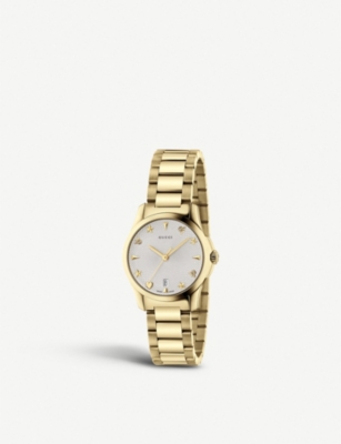 GUCCI - YA126576 G-Timeless Collection stainless steel and yellow