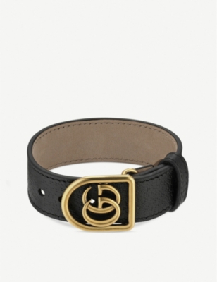 gucci leather bracelet womens