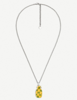 guccighost pineapple necklace