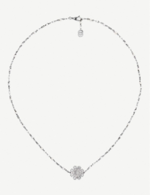 Gucci Flora 18ct White Gold Necklace Selfridges Com