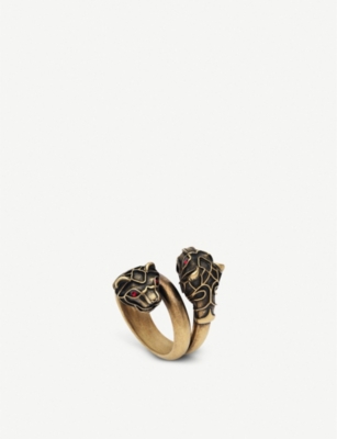 gucci ring with swarovski crystals