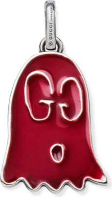 gucci ghost necklace red