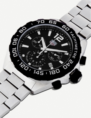 Shop Tag Heuer Men's Black Caz1010.ba0842 Formula 1 Stainless Steel Watch
