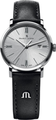 MAURICE LACROIX   EL1084 SS001 110 leather strap watch