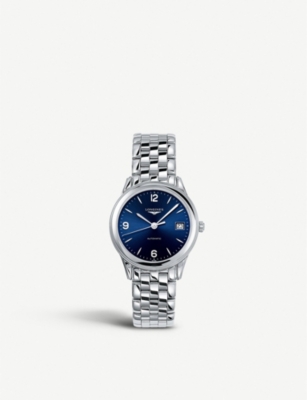 LONGINES L47744966 Flagship Heritage stainless steel watch Selfridges