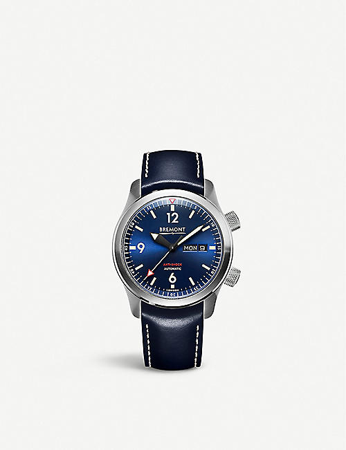 BREMONT: U-2/BL-BLUE stainless steel watch