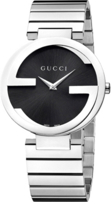 GUCCI   YA133307 Interlocking G Collection stainless steel watch