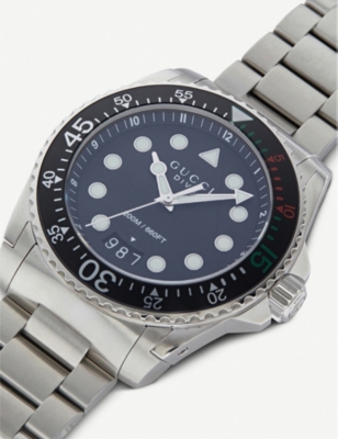 GUCCI YA136208 DIVE STAINLESS STEEL WATCH