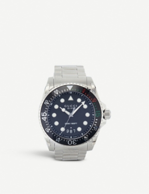 GUCCI YA136208 DIVE STAINLESS STEEL WATCH