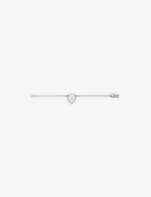 GUCCI: Trademark silver charm bracelet