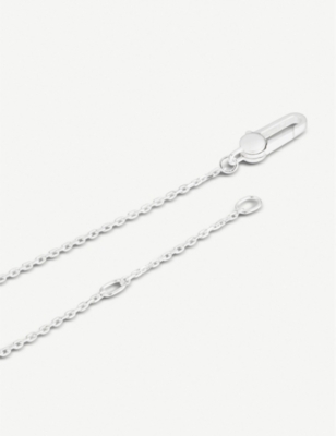 GUCCI Trademark sterling silver heart pendant necklace