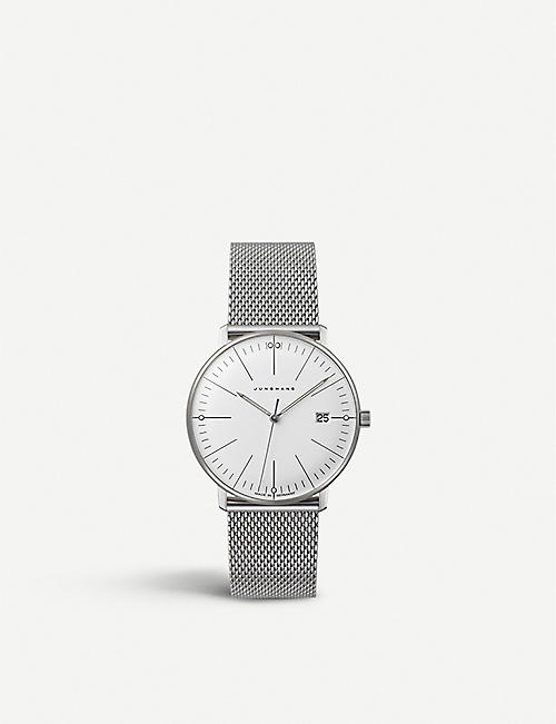 JUNGHANS: 047/4250.44 Max Bill Damen stainless-steel quartz watch