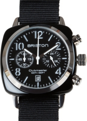 BRISTON   Clubmaster chronograph watch 13140.sa.b.1.nb