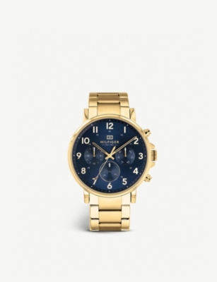 TOMMY HILFIGER 1710384 Daniel gold plated stainless steel watch Selfridges