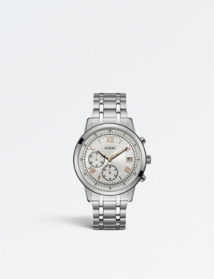 GUESS W1001G1 Iconic stainless steel chronograph watch Selfridges
