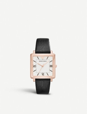 rose gold-plated quartz watch 