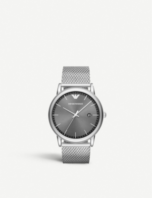 EMPORIO ARMANI AR11069 stainless steel quartz watch Selfridges