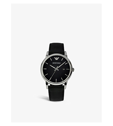 EMPORIO ARMANI   AR1692 stainless steel and leather watch