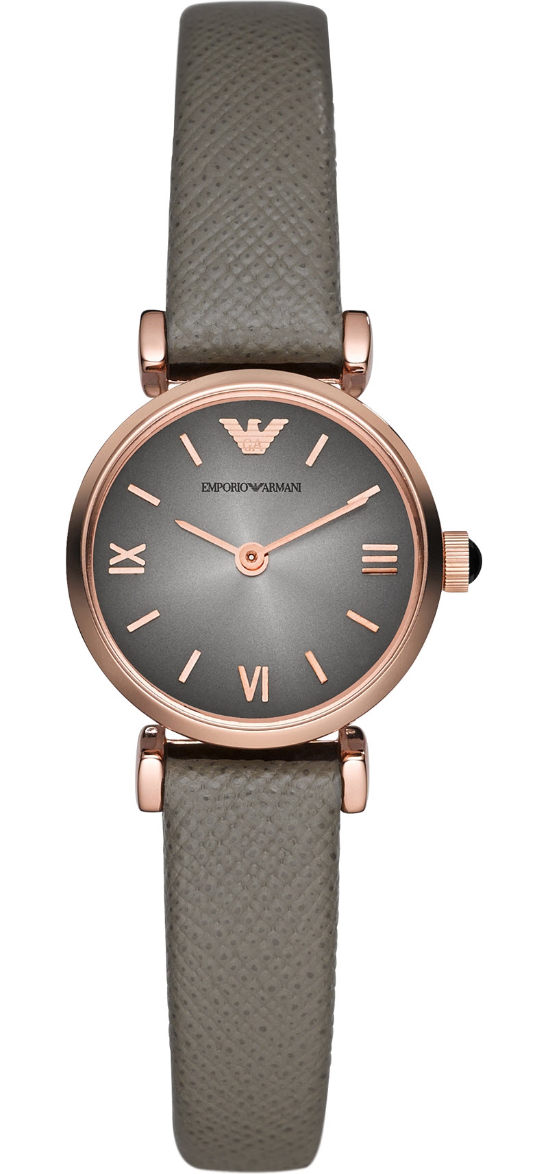 EMPORIO ARMANI   AR1727 rose gold plated and leather watch